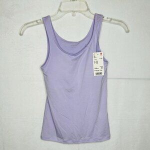 NWT AIRism Uniqlo Girls Bratop Tank Top Size 9-10 Purple NEW